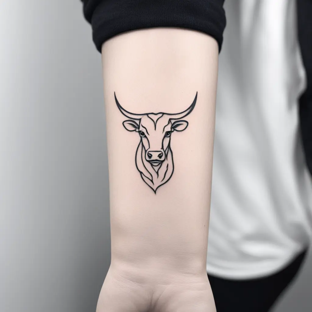 A Taurus tattoo for women