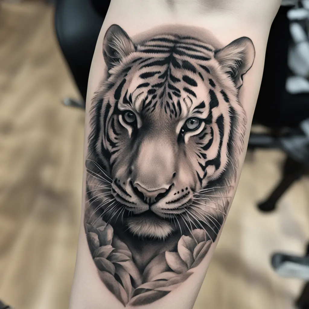 A tiger on the arm
