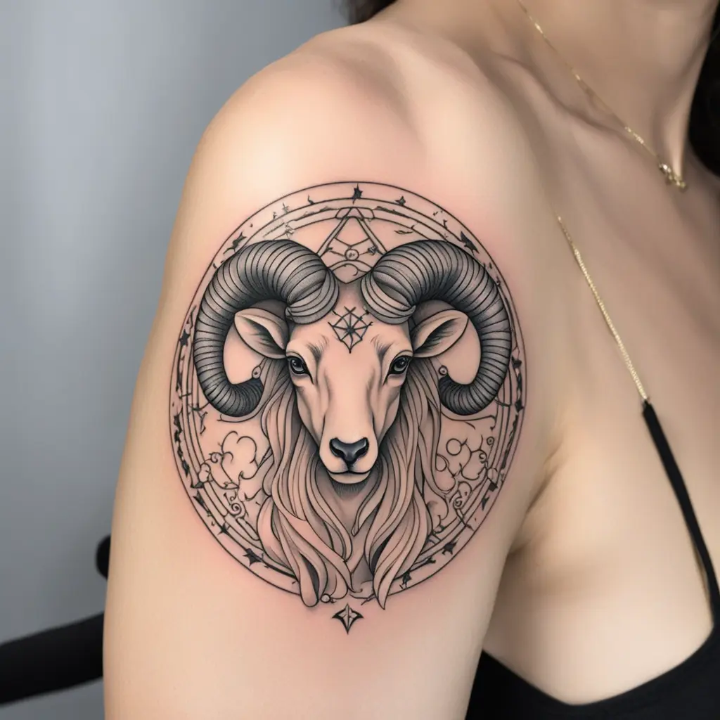 Aries zodiac combined with Taurus zodiac