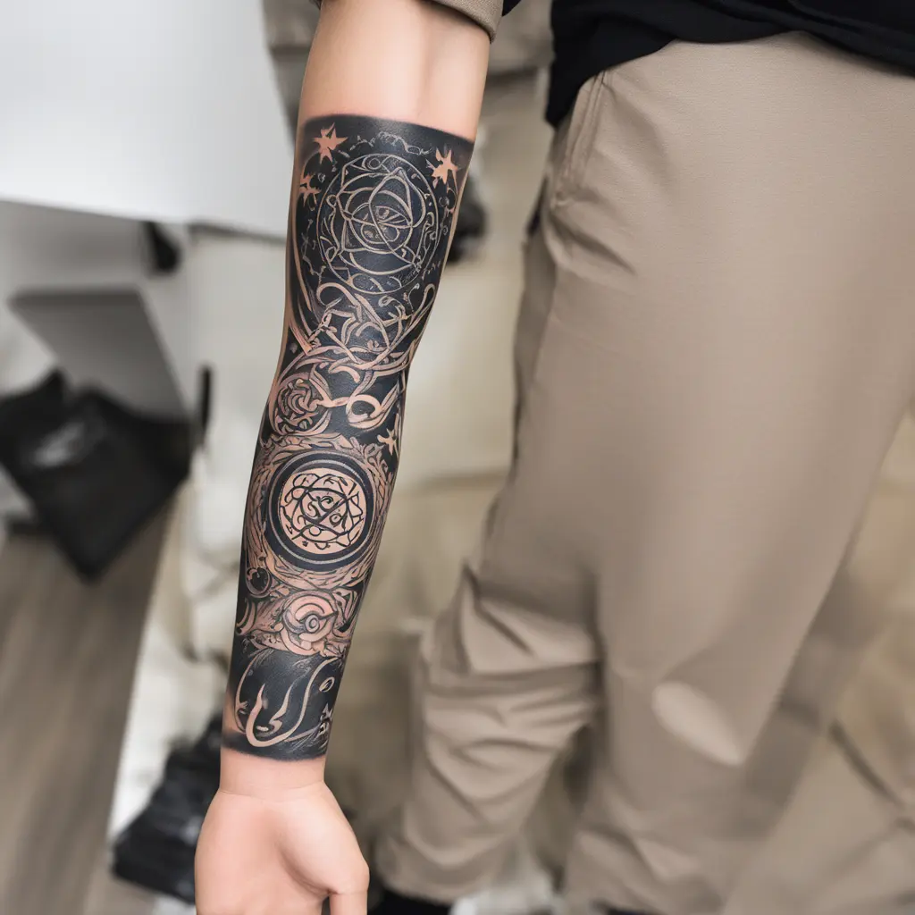 Arm sleeve made by Anime: Naruto, Seven Deadly Sins and Series Game pf Thrones