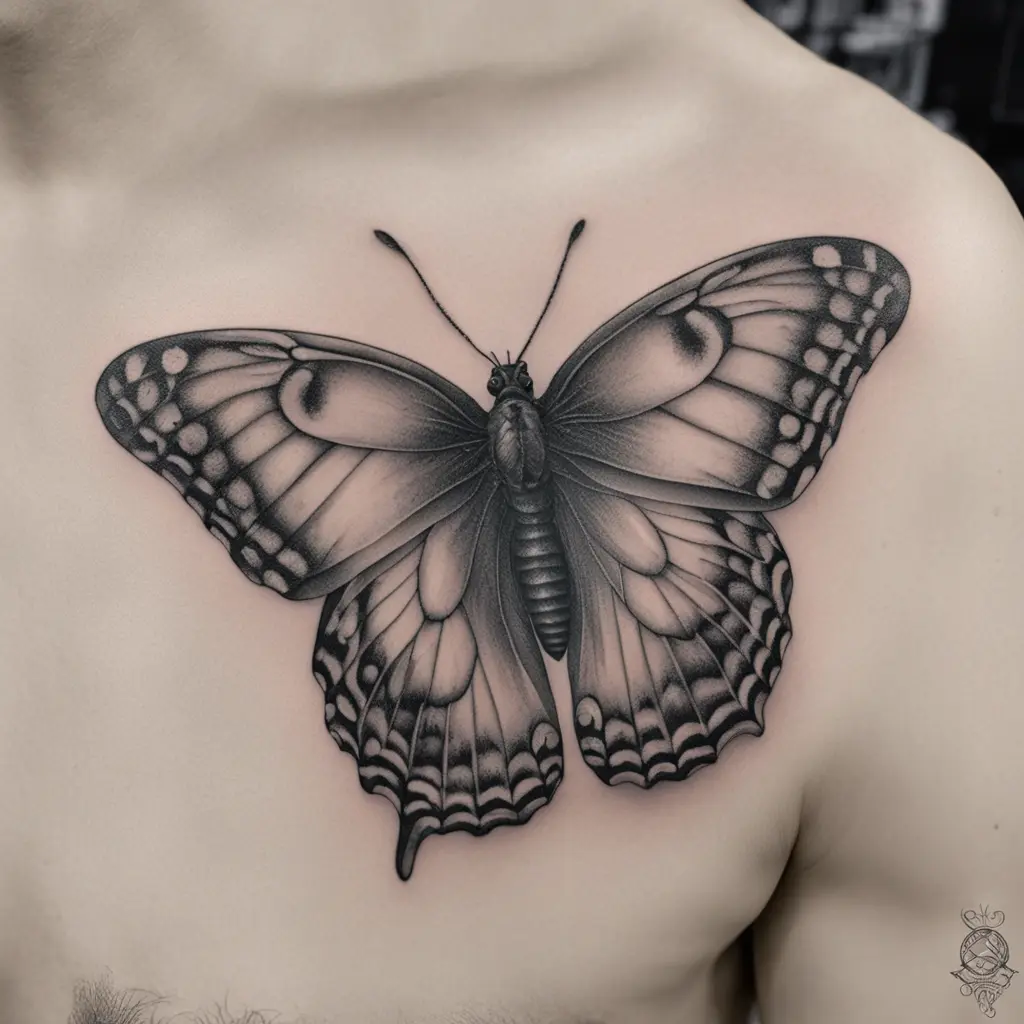 butterfly tattoo for Gemini zodiac