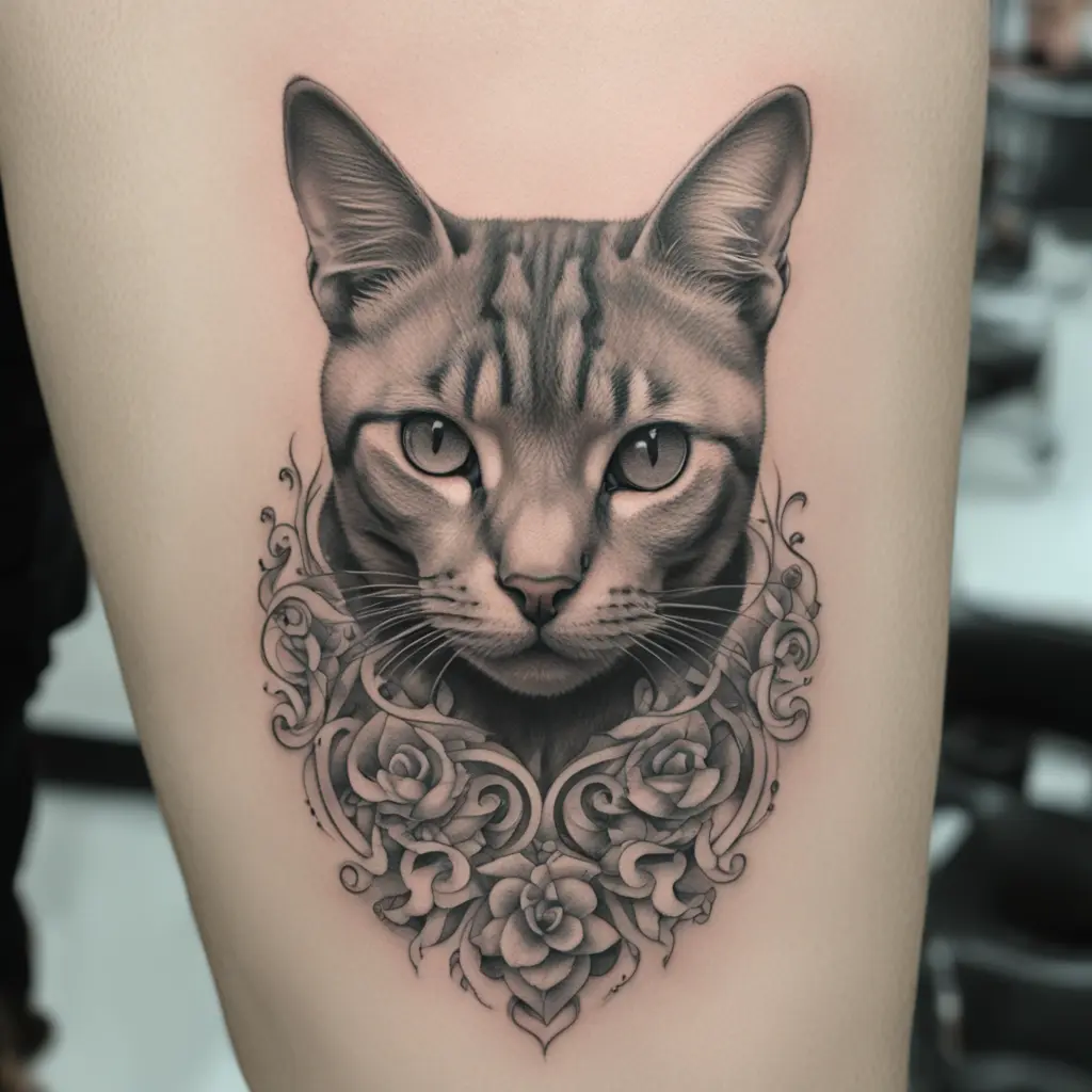 cat tattoo
