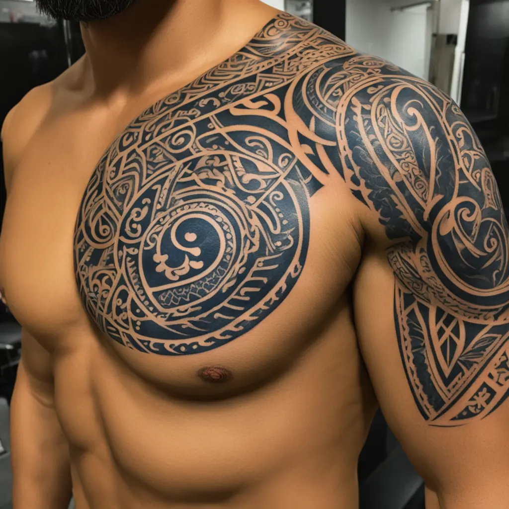 corresponding anniversary couples tattoos the symbolize eternal strong love and loyalty while remaining masculine.