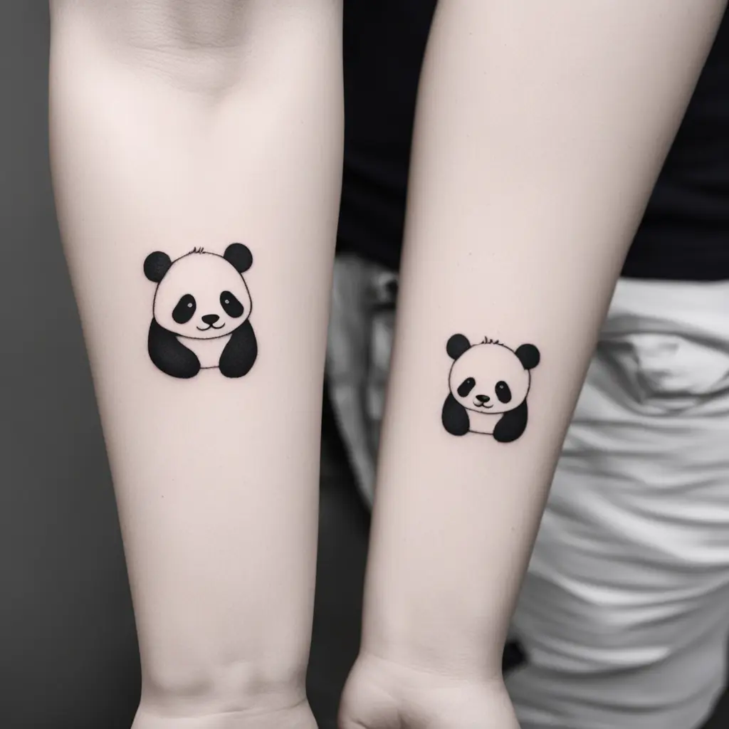 Cute panda for couple