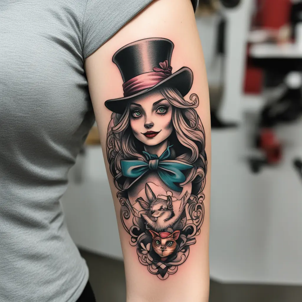 Dark alice in wonderland as the mad hatter