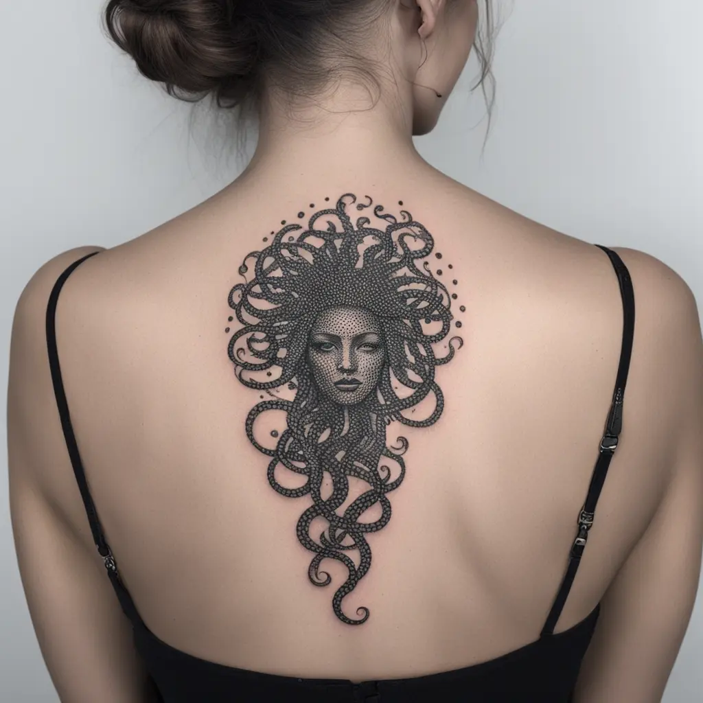 discreet medusa tattoo