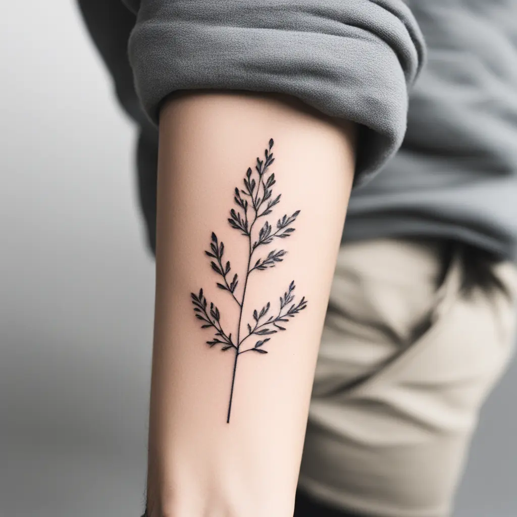 en tattovering som beskriver hvordan det er å gå gjennom vanskelige faser i livet, men komme ut på den andre siden som et sterkere menneske.