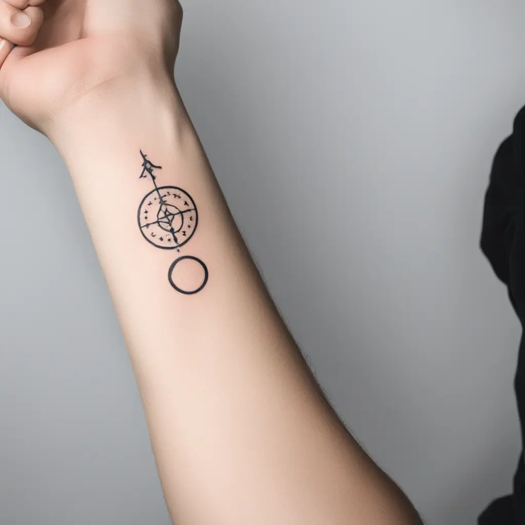 Geschwister tattoo aus drei Buchstaben MJM