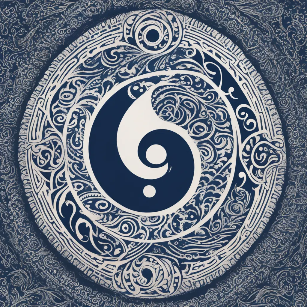 I am looking for a manly version of a yin and yang symbol with the black part being corrupted earth and the white part being love