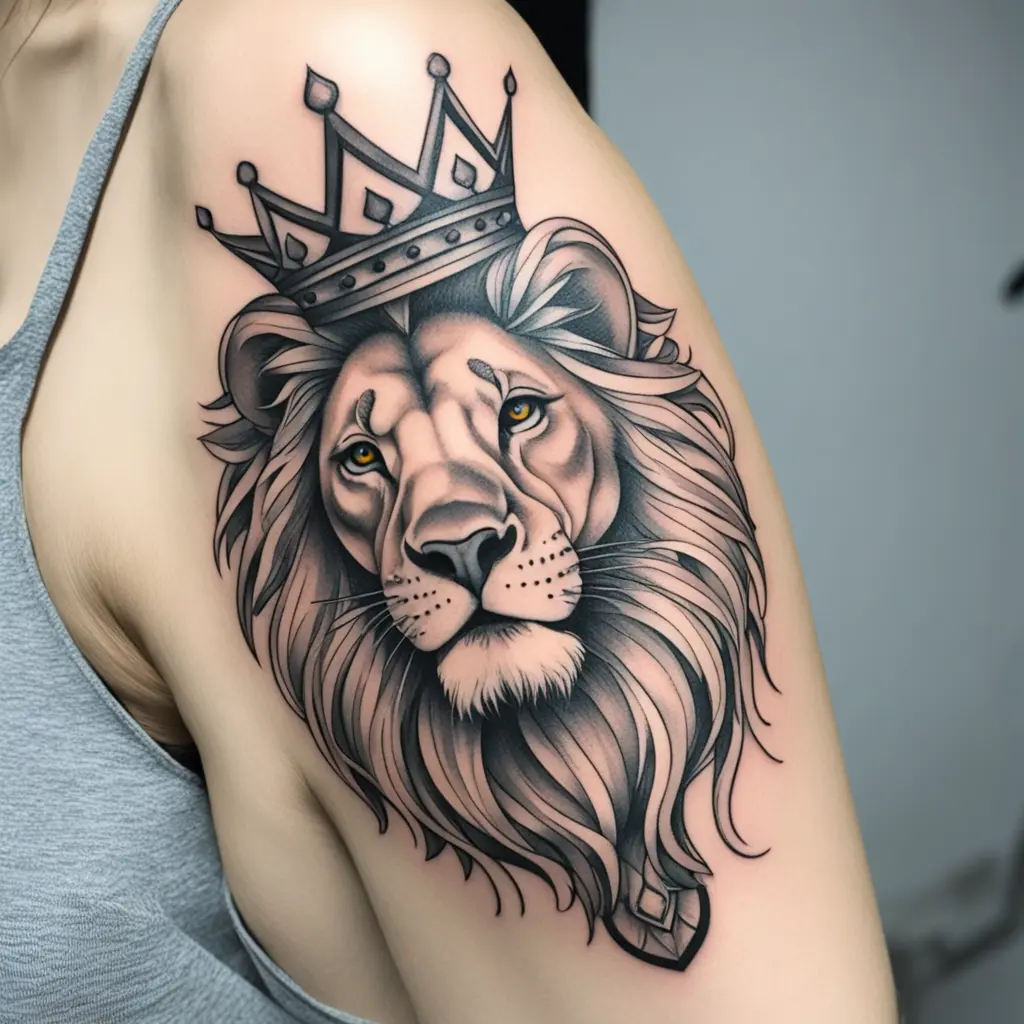 Lion with crown