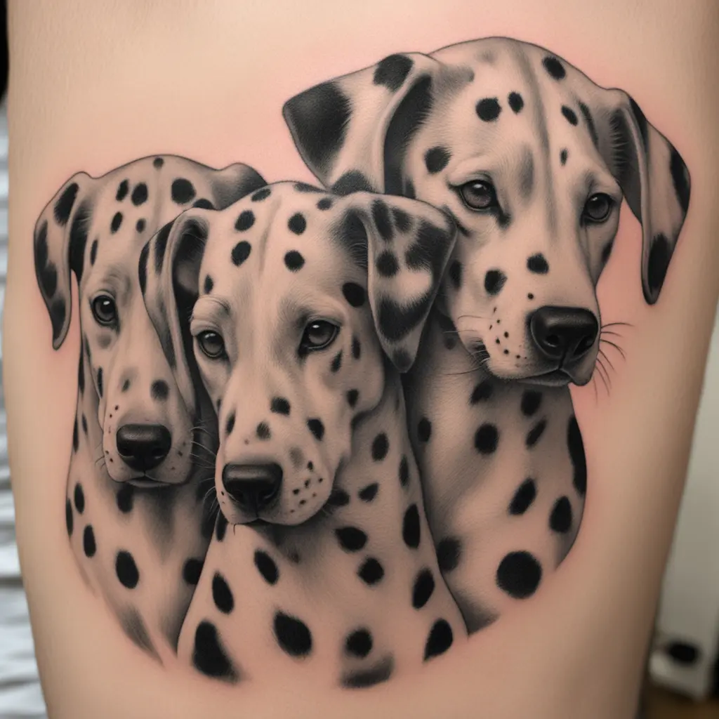 logo of Dalmation one with three lyon heads