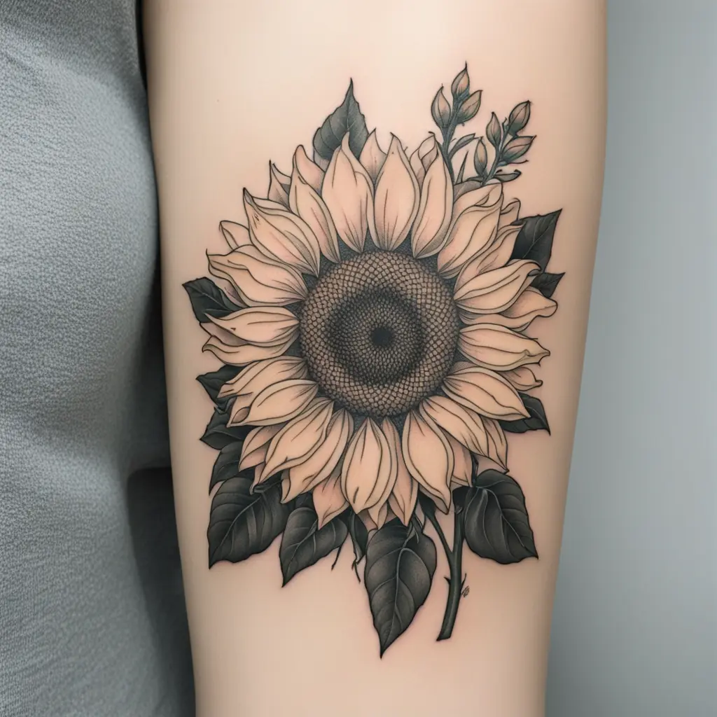 Minimalist sunflower 