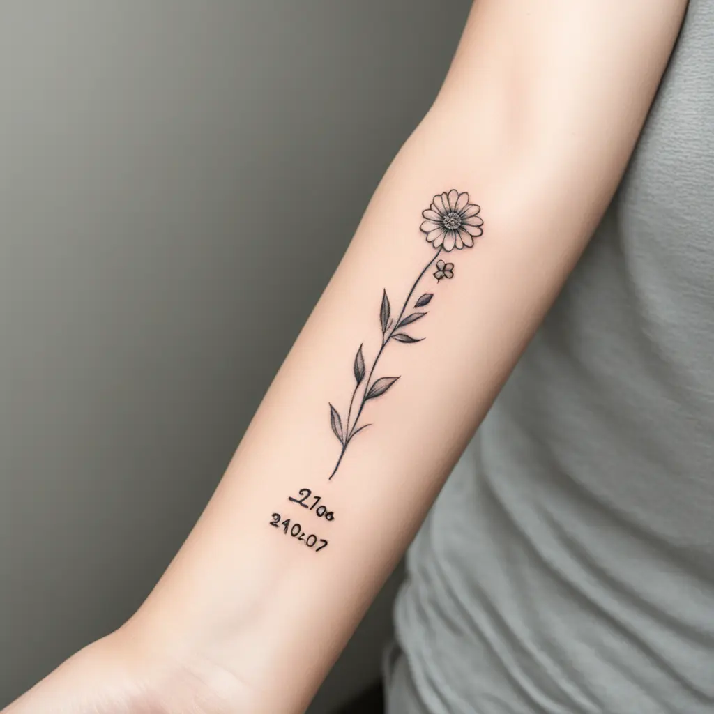 Name of my daughter (Elo) With Birthdate (11/27/24) and birthflower 