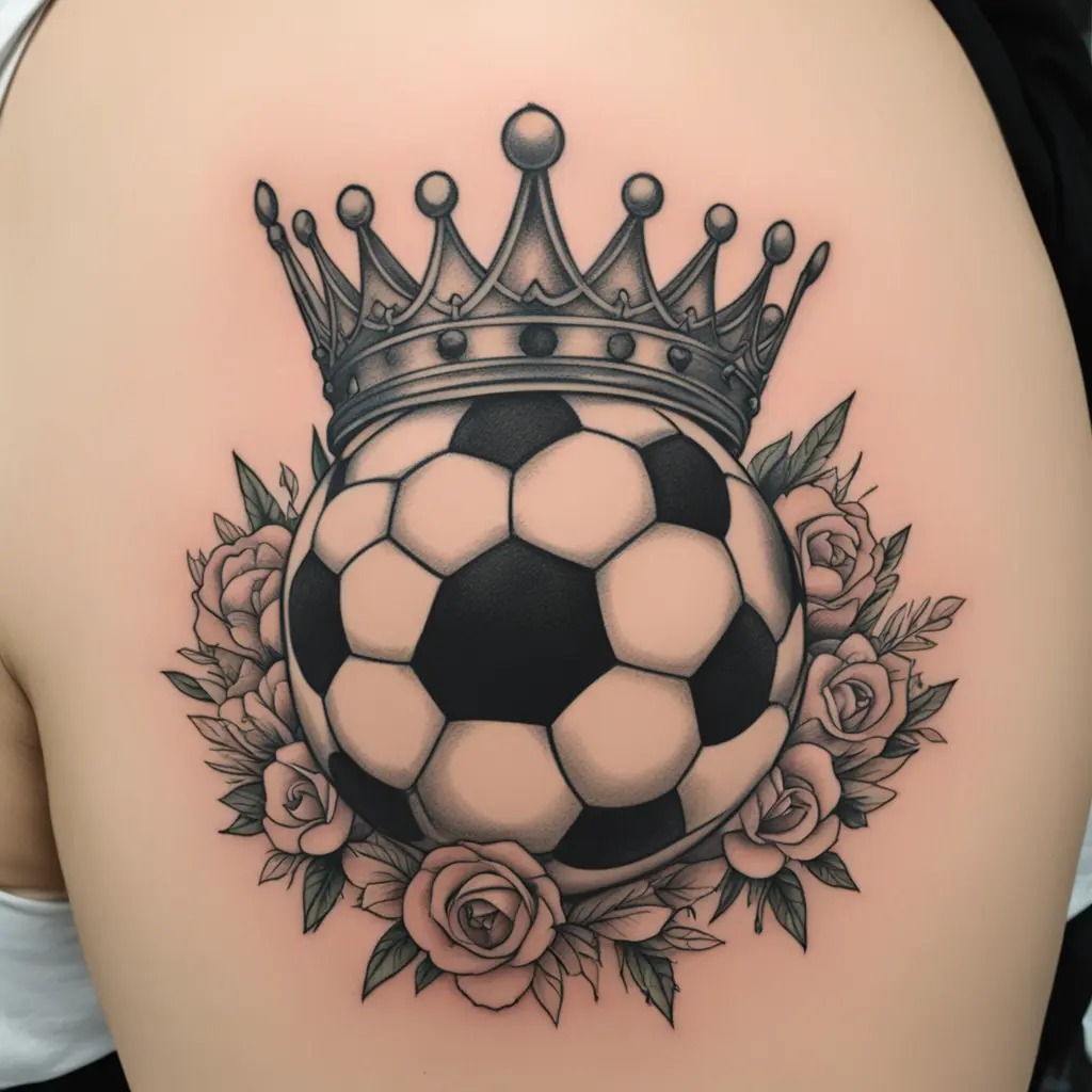 Soccer ball ⚽️ wearing 👑 crown tilted