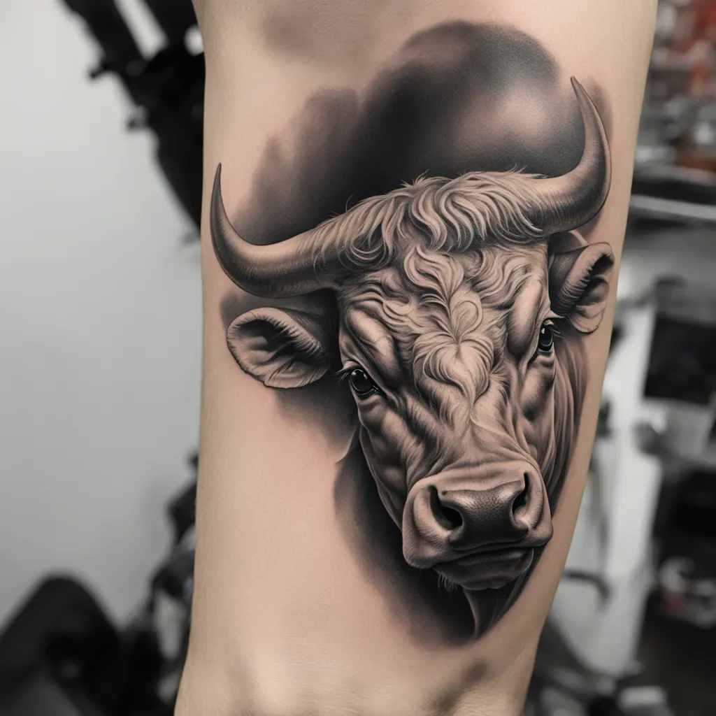 Taurus on a male arm